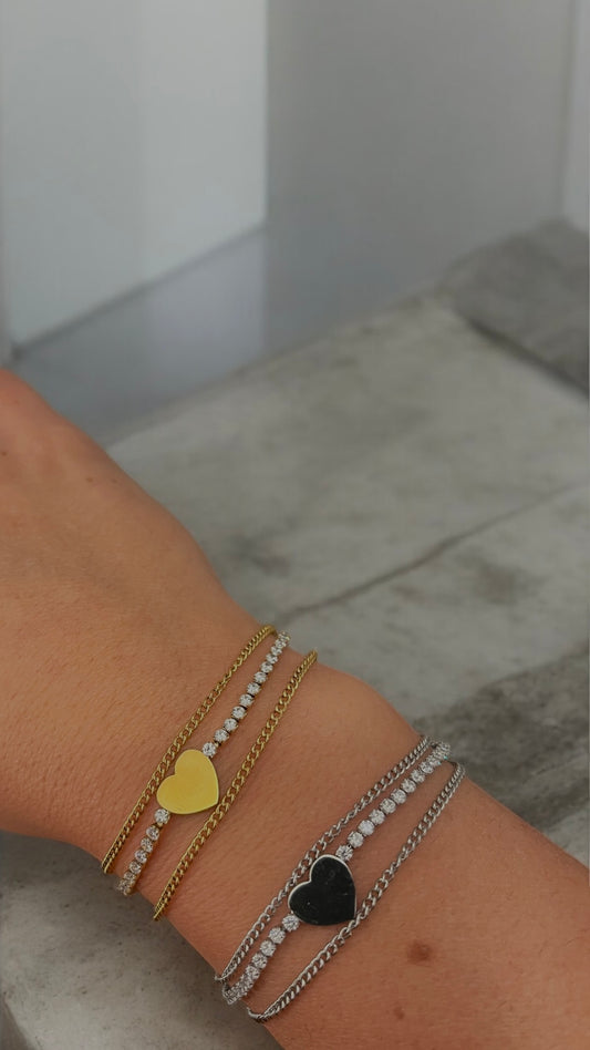 BRACCIALE CUORE 3 IN 1